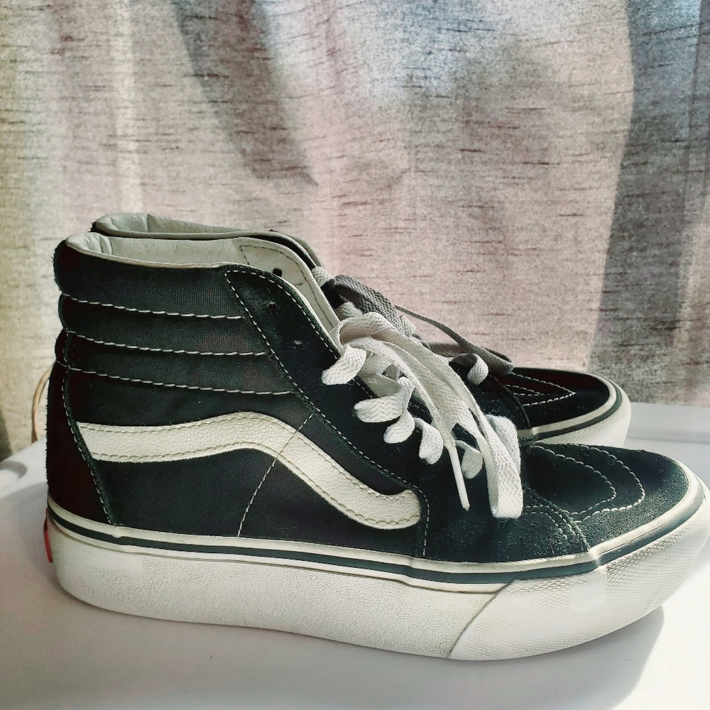 Platform Hightop Sk8 Vans - Black